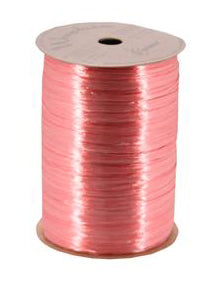 Pearlized Rayon Raffia - Coral - 100 yards