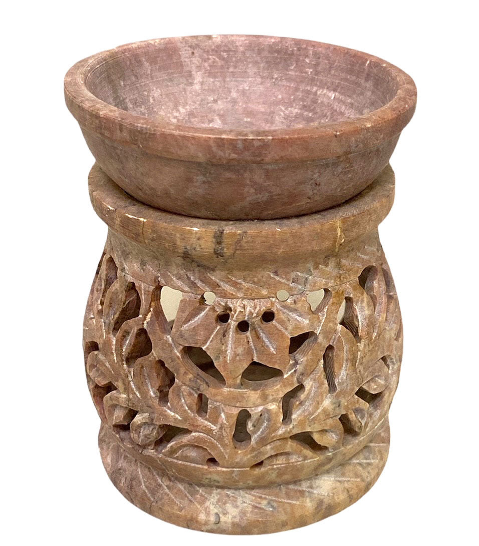 SOAP STONE Aroma Lamp - Oil Burner - 2.5 inch - NEW322