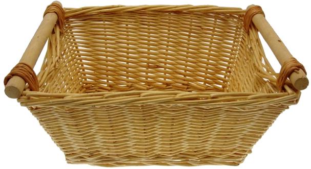 WILLOW STORAGE BASKET HONEY 12 x 16 x 7 inches