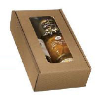 KRAFT - 2 Bottle Window Boxes - 11.6x13.18x3.54 inch - 29.5x33.5x9cm (10 per case) NEW421