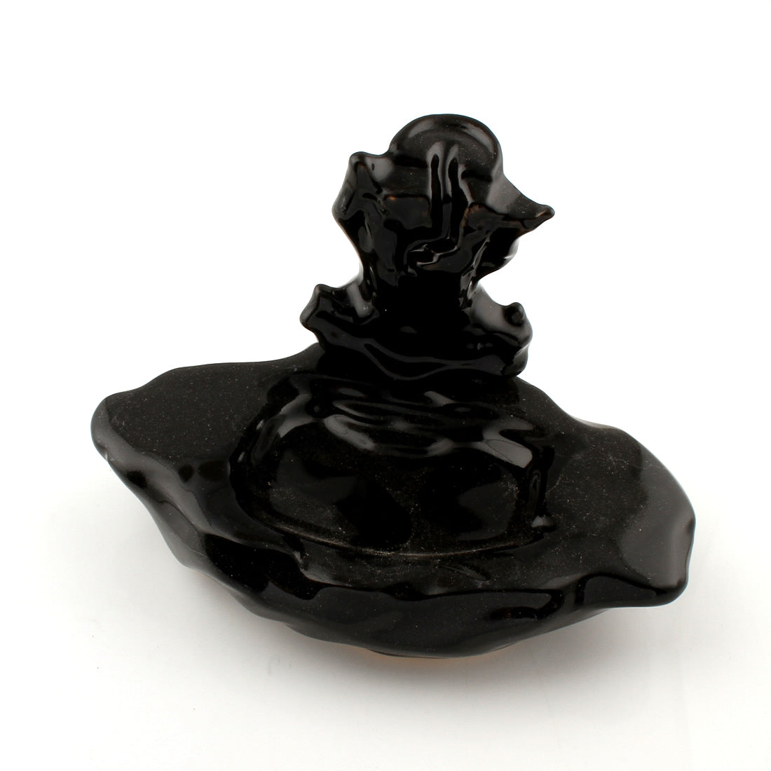 Porcelain Backflow Incense Holder - Small Waterfall