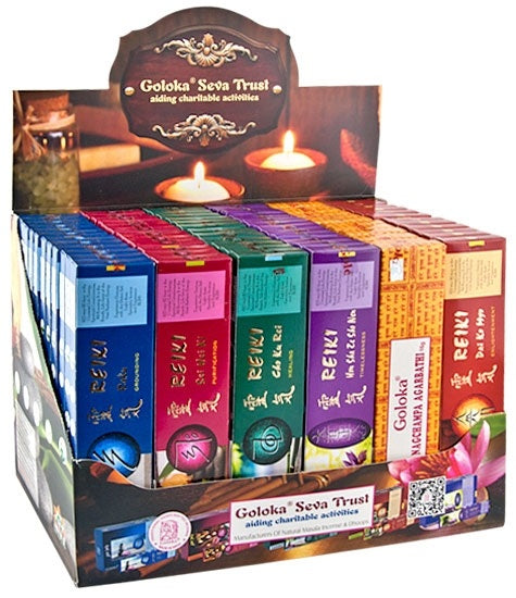 Goloka Aromatherapy Series Incense Display Set - 72 Packs - IDP107 - India - NEW523