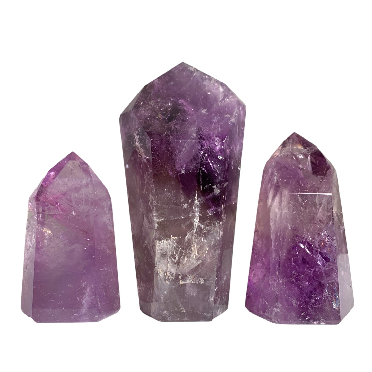 Amethyst - Grade A - 3 to 6 inch - Price per gram - Brazil - NEW122 - Polished Points