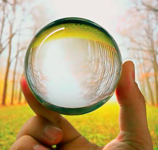 PALM READING CRYSTAL BALL - K9 TOP GRADE - 6-50mm - Clear Glass Sphere - China - NEW822
