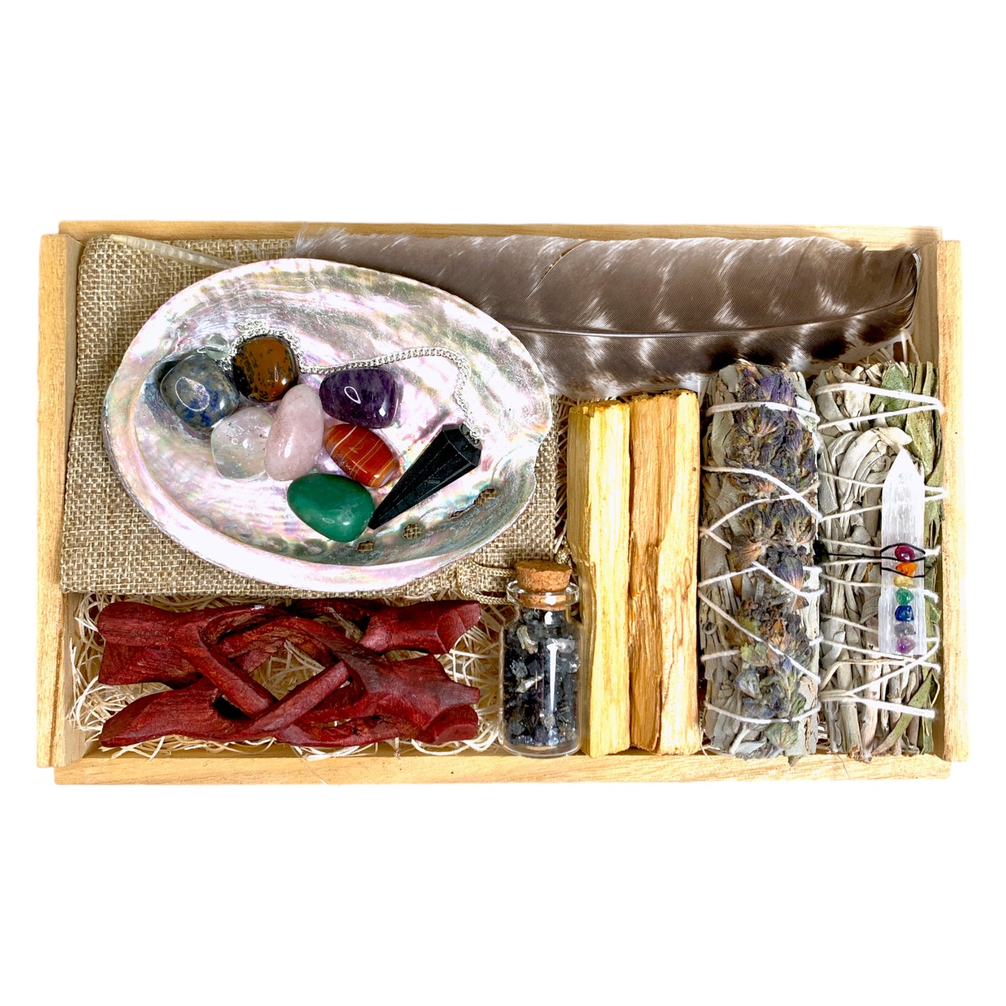 #1 Purification Crystal Smudge Kit Gift Set - Medium - NEW723