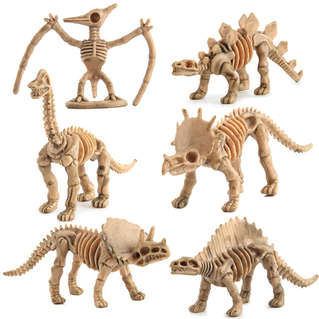Dinosaur Set of 12 - Model Figure Toys ABS Plastic - 6.5x8.5cm - NEW920