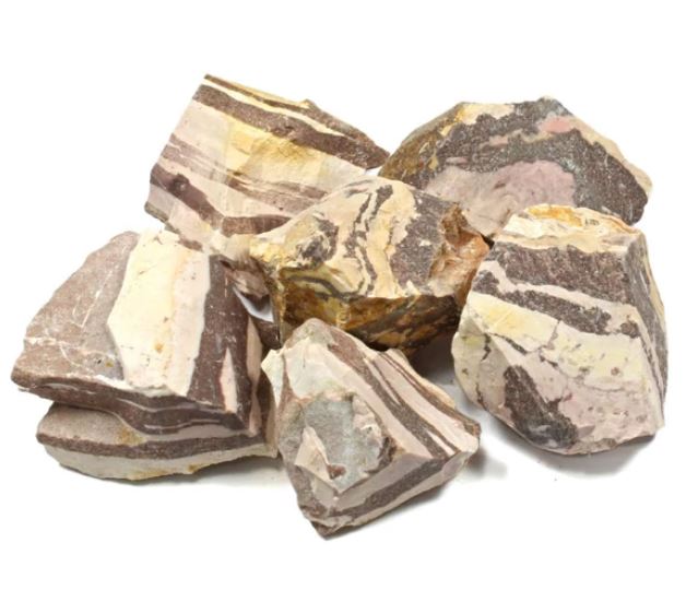 Natural Rough ZEBRA JASPER Raw Stone -  Assorted Sizes - Sold by the gram - BRAZIL - tumbling rock