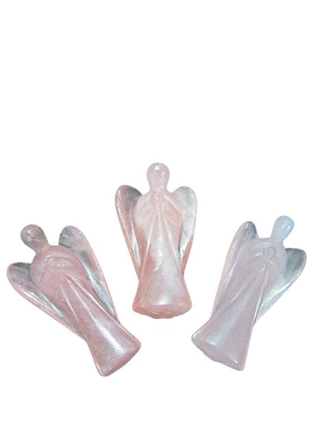 Rose Quartz Angel - 2 inch - 25 grams - India - NEW225
