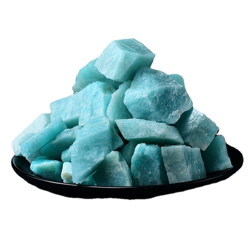 Natural Rough Skyblue AMAZONITE Raw Stone - 3 to 5 cm - Sold by the gram - China - tumbling rock