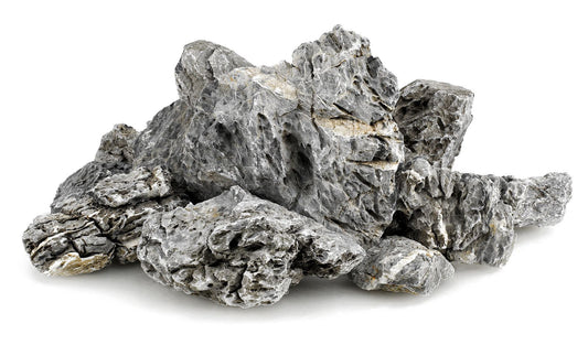 High Quality Seiryu 
Seiryu Stone Aquarium Rock 10–30cm | Natural Grey Aquascaping Stone (Per lb)