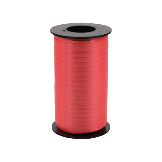 Reg. Curling Ribbon - Hot Red - 3/16 inches x 500 yards - Made in the USA