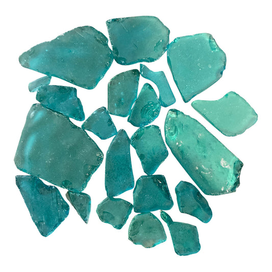 Sea Glass - Teal - 3-6cm - 1kg Bulk - One color only - China