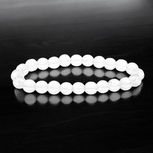 Clear Quartz Bracelet - 7-8mm Beads 8 inch - China - NEW523