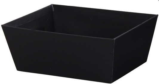 Black - Large Market Tray No handles - 12 x 9 1/2 x 4 1/2 inch - Case pack 12 - Cello Bag to fit 25x35 - China - NEW825