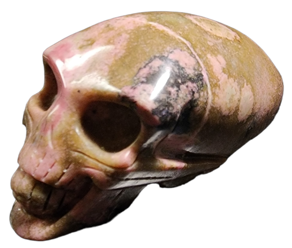 Alien Skull - Rhodonite - Medium 5 inch - Price per gram - China - NEW1122