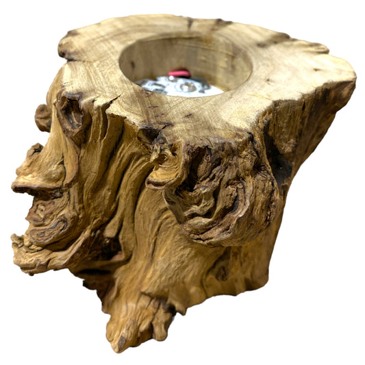 Color changing LED Lamp Base - 3 inch Driftwood - USB Plug - China