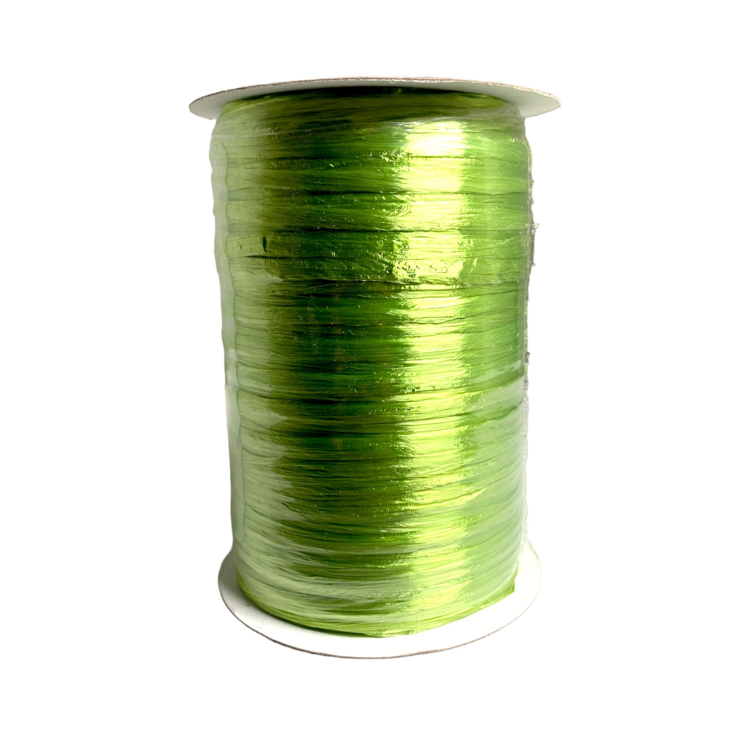 Pearlized Rayon Raffia - Lime Green - 100 yards