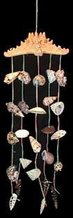 STARFISH & MIXED SEASHELL CHIME 20 inch long