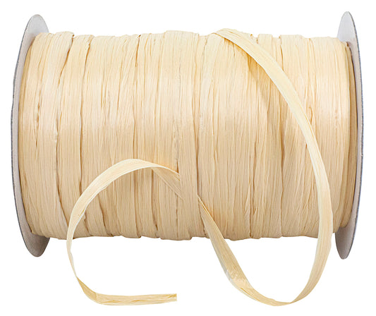 Matte Rayon Wraphia Raffia - Oatmeal - 100 yards per spool - changes to ISPIE Raffia brand October 2025