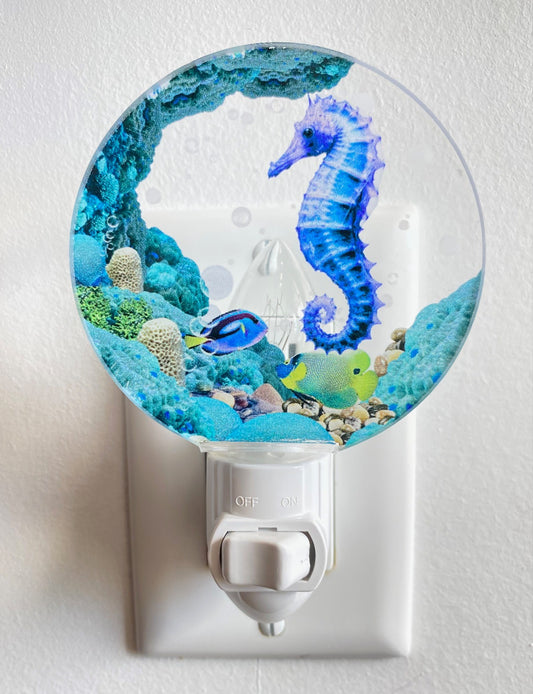 Sea Horse - Under the sea series acrylic night light - NEW725
