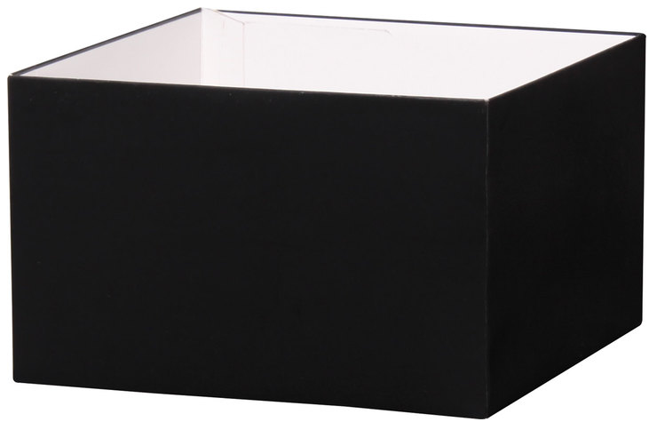 Black - Medium Deluxe Gift Box Base - 8 x 8 x 5 inch - Case Pack: 25 - Lids available by request -
