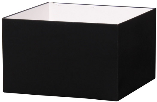 Black - Medium Deluxe Gift Box Base - 8 x 8 x 5 inch - Case Pack: 25 - Lids available by request -