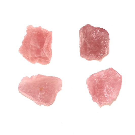 Natural Rough Rose Quartz Raw Stone - 2-4 cm Assorted Sizes - Sold by the kilo - China - tumbling rock