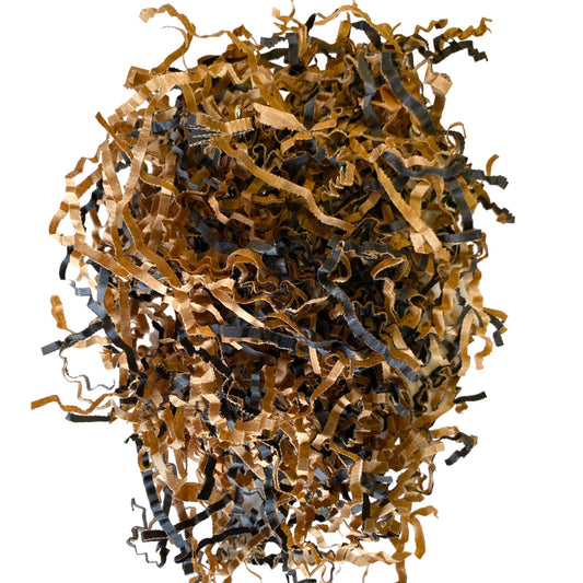 Kraft & Black Mix - 25 lb Box - Sizzle-fill Basket Filler - Made in Canada