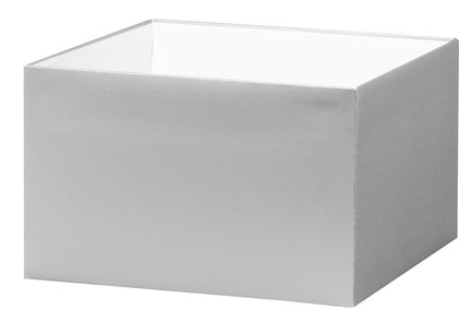 Silver Metallic - Medium Deluxe Gift Box Base - 8 x 8 x 5 inch - Case Pack: 25 - Lids available by request -