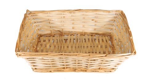 Rectangle Split Willow Trays - 10 x 8 x 2 inches