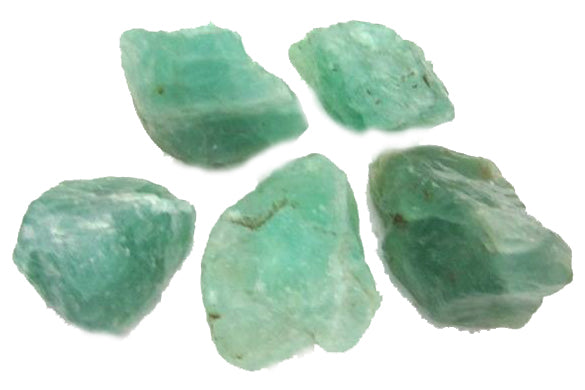 Green Fluorite AAA Chunks Raw Stones 40-80mm -  Per Gram - India & China - tumbling rock