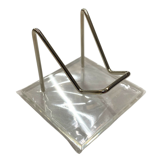 Clear Plexi Square Specimen Stand with Wire - Small - 50mm x 50mm - China