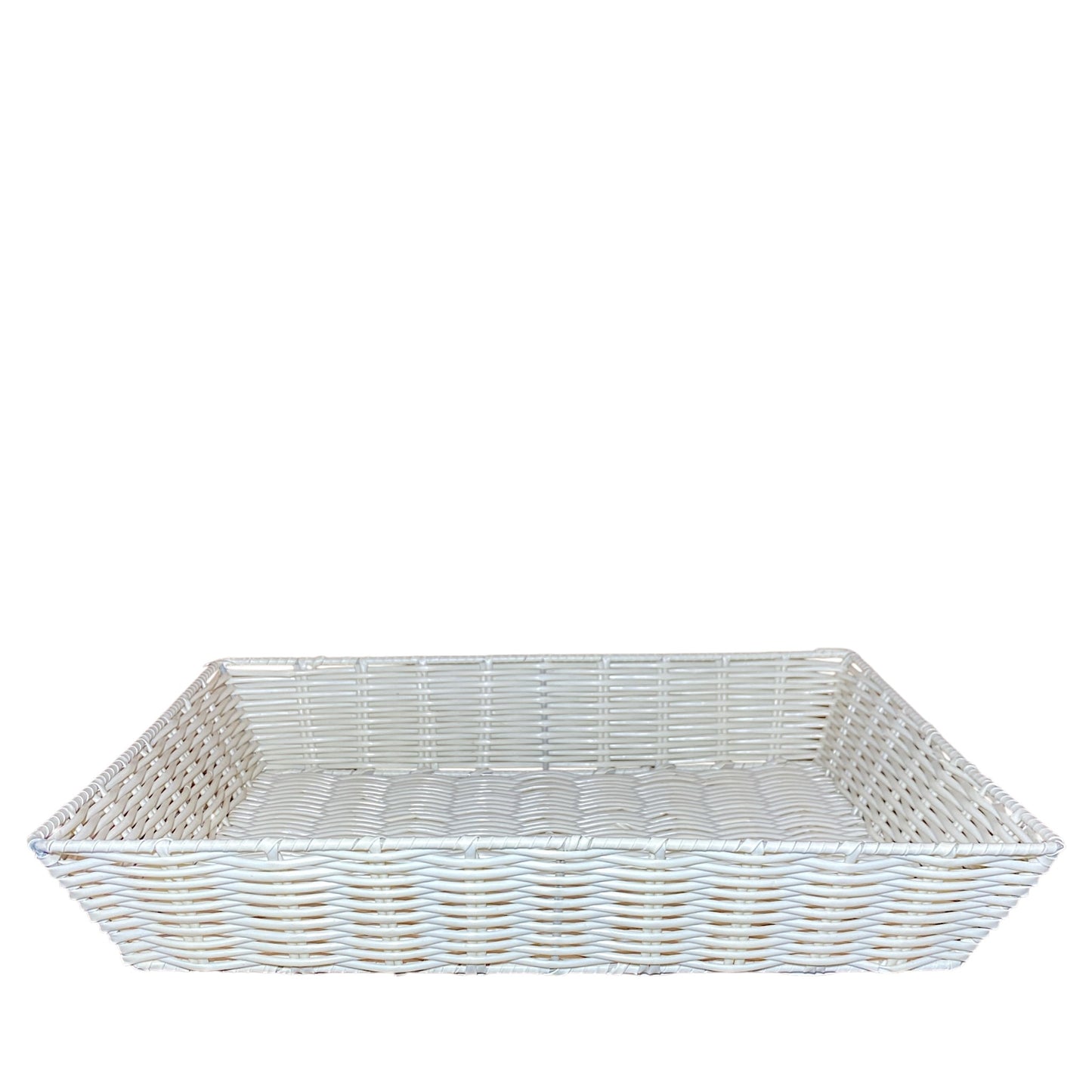 NYLON RECT TRAY /  WIRE FRAME white 16 x 12 x 3