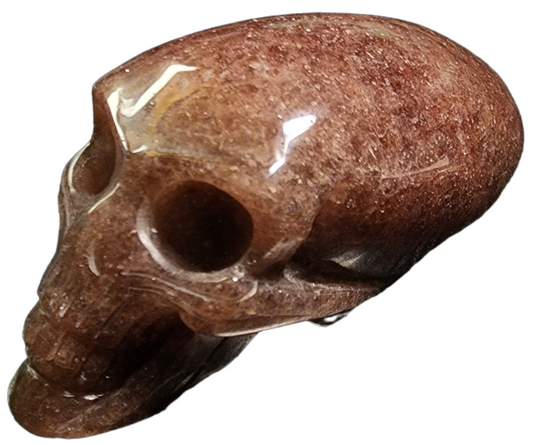 Alien Skull - Strawberry Quartz - Medium 4.5 inch - Price per gram - China - NEW1122