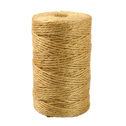 Linen CORD Jute String - 2mm x 100 meters - Natural - Made in China