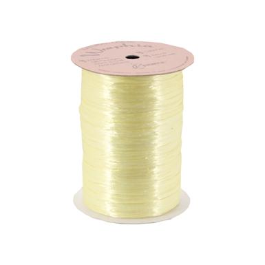 Pearlized Rayon Raffia - Yellow - 100 yards