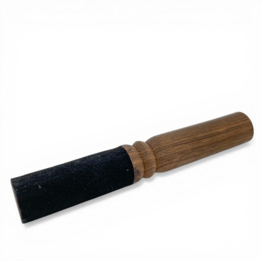 Singing Bowl Leather & Wood Mallet - 13 x 2 cm - Brown