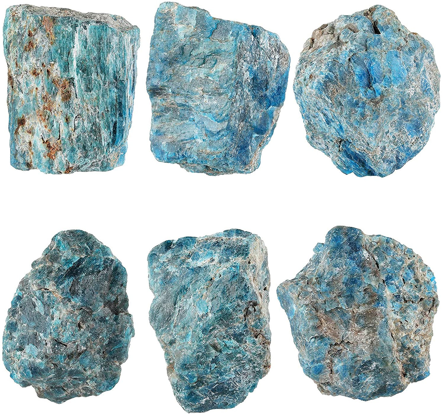 Natural Rough APATITE Raw Stone - Assorted Sizes - Sold by the gram - BRAZIL - tumbling rock