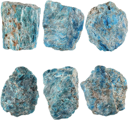 Natural Rough APATITE Raw Stone - Assorted Sizes - Sold by the gram - BRAZIL - tumbling rock