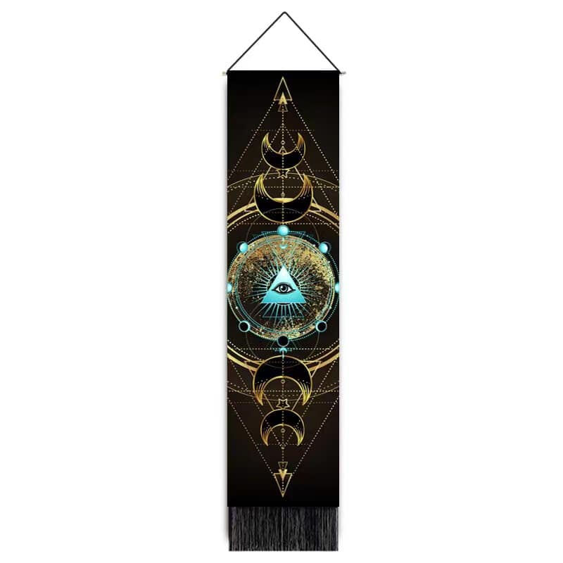 Chakra Tapestry Wall Hanger - 12.5 wide x 51 inch long - 32.5×130cm - China -