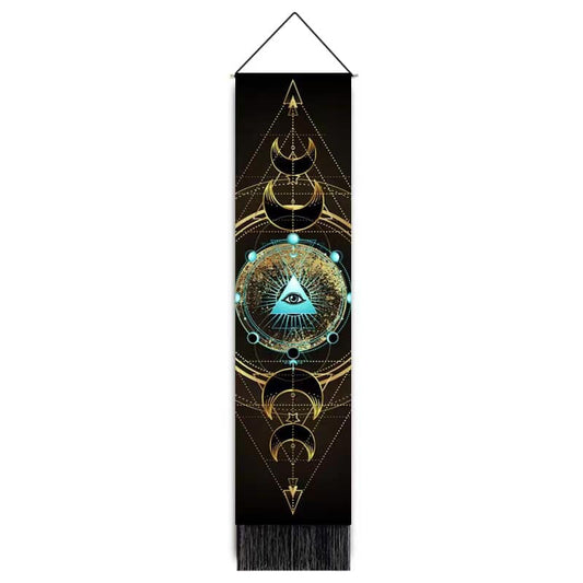 Chakra Tapestry Wall Hanger - 12.5 wide x 51 inch long - 32.5×130cm - China -