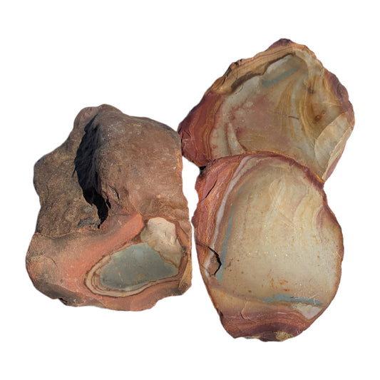 Natural Rough Desert Jasper POLYCHROME Raw Stone - Assorted Sizes - Sold by the gram - BRAZIL - tumbling rock