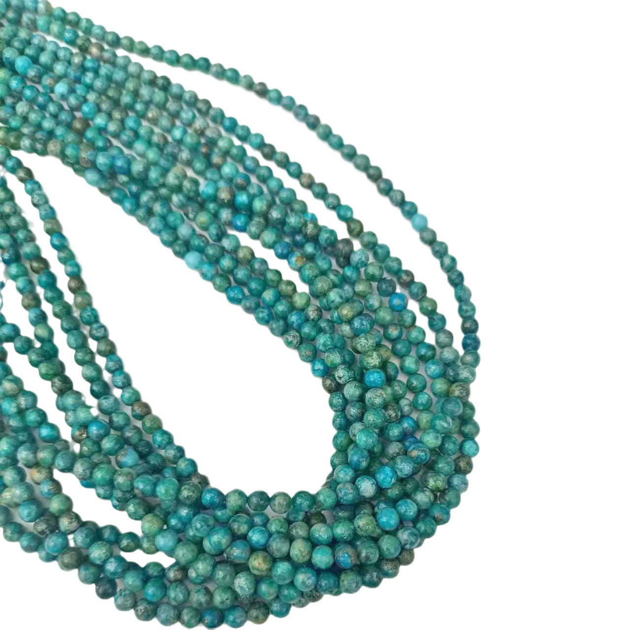 African Turquoise Beads - Round - 8mm - Approx. 16 inch 48-50 Beads per Strand - China - NEW224