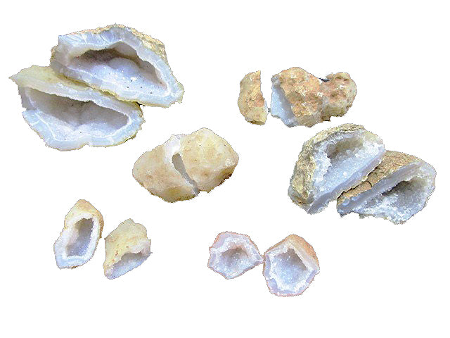 Natural Cracked Druzy Geodes Pairs - NEW1021
