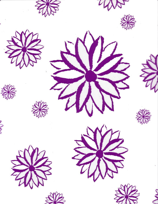 PK/100 - PURPLE daisy  FLOWER SLEEVES 6 inch - Save-on