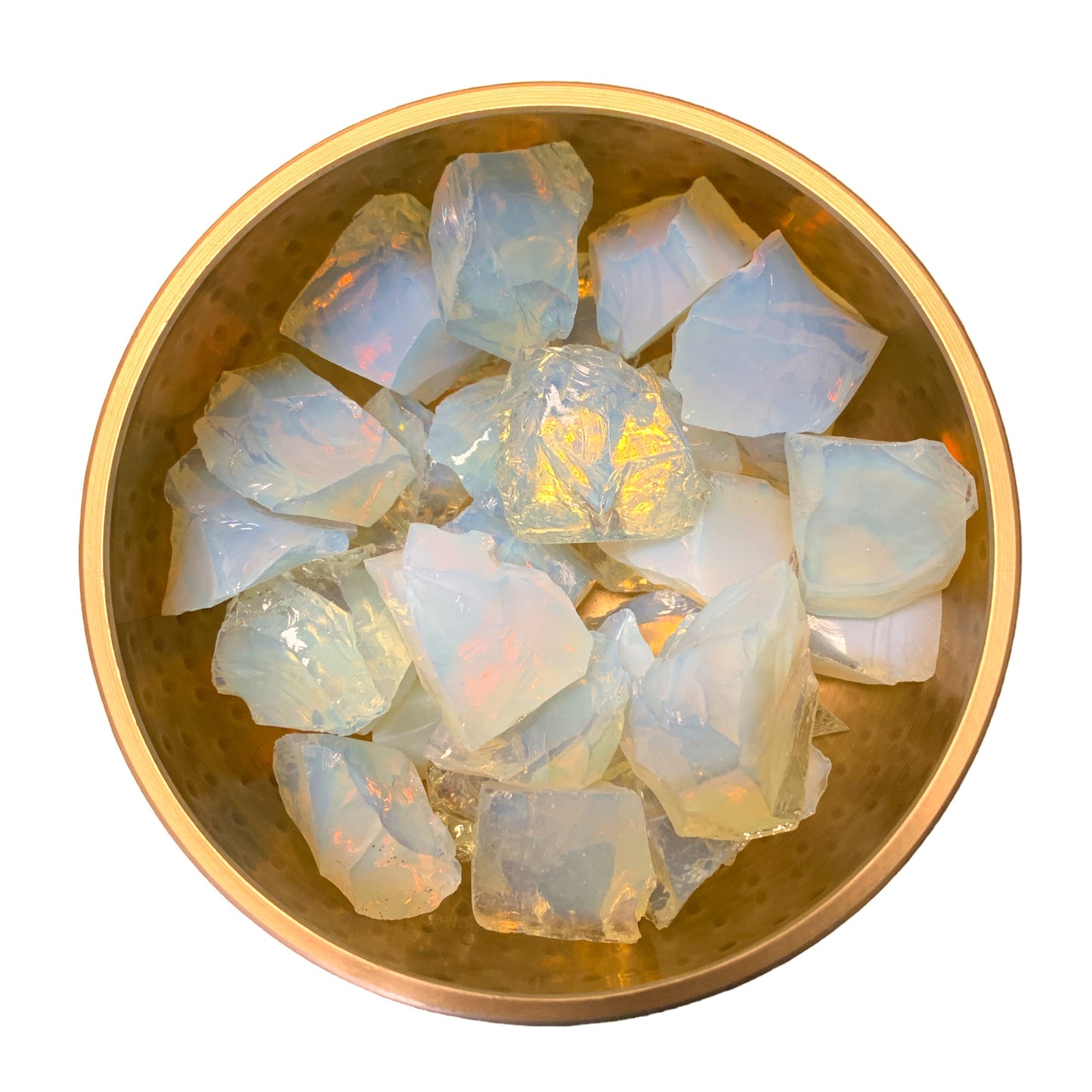 Opalite Raw Synthetic Stone - 4-6 cm Assorted Sizes - Sold by the kilo - China - tumbling rock