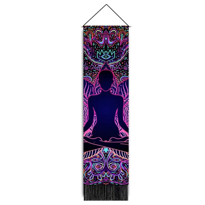 Chakra Tapestry Wall Hanger - 12.5 wide x 51 inch long - 32.5×130cm - China -