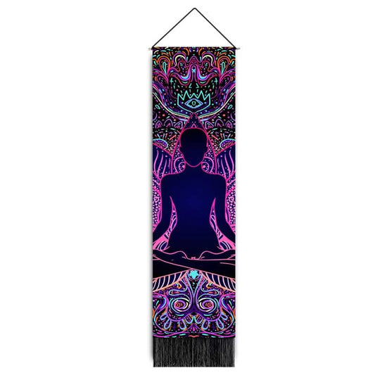Chakra Tapestry Wall Hanger - 12.5 wide x 51 inch long - 32.5×130cm - China -