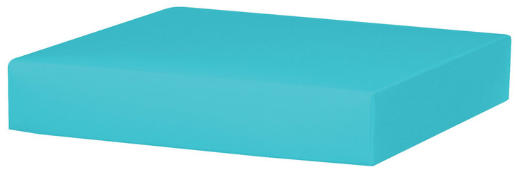 Square Gift Box Lid - Robins Egg Blue - Large - 8 x 8 x 1.5 inch (Order in 25's)