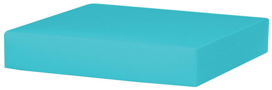 Square Gift Box Lid - Robins Egg Blue - Large - 8 x 8 x 1.5 inch (Order in 25's)